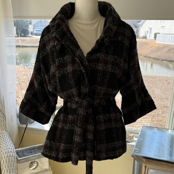 Linea Domani Jackets & Blazers - Linea Domani wool blend wrap coat jacket